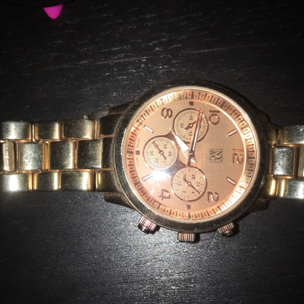 A gold watch
